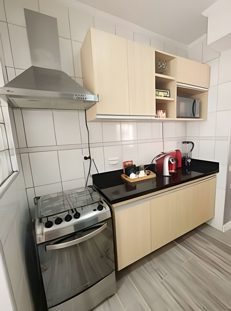 Moderno Apto no Gonzaga a UMA quadra da Praia