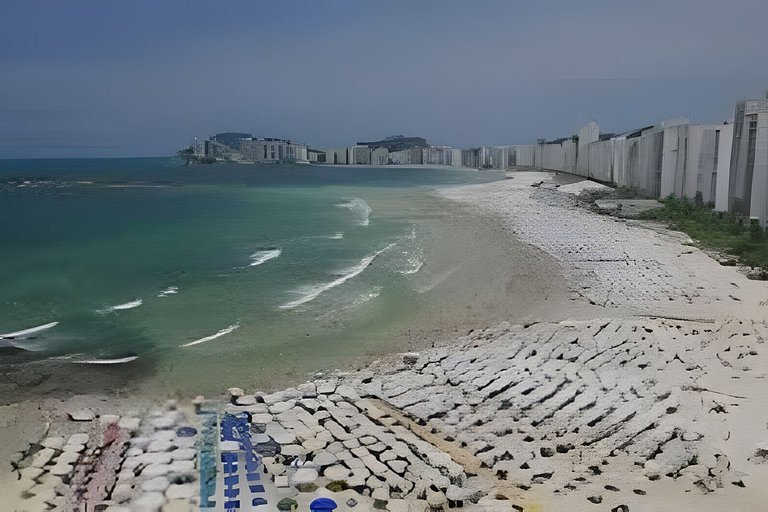 Belo Apto no Gonzaga - uma quadra da praia