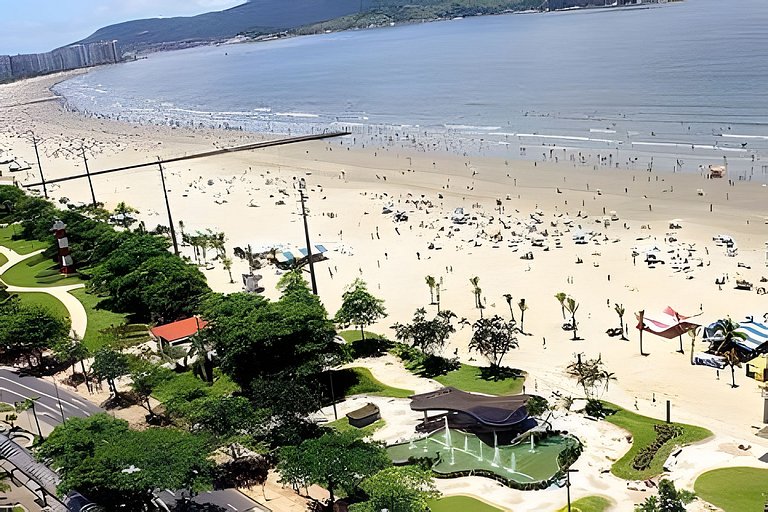Lindo Apto Beira Mar – Ponta da Praia – Santos