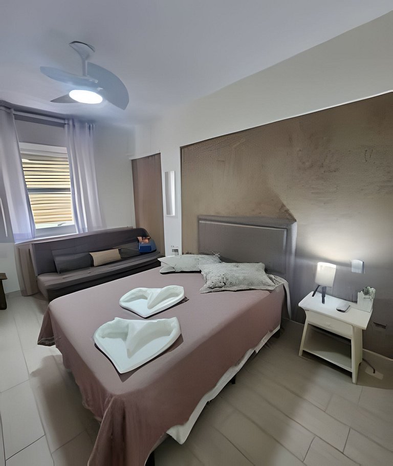 Confortável Flat Cavalinho Branco com lazer em Águas Lindóia