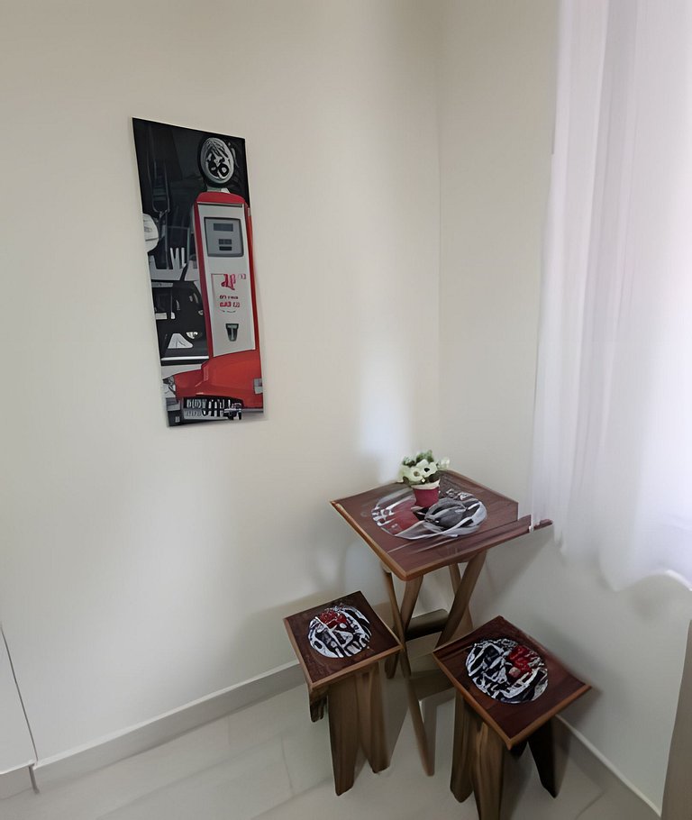 Confortável Flat Cavalinho Branco com lazer em Águas Lindóia