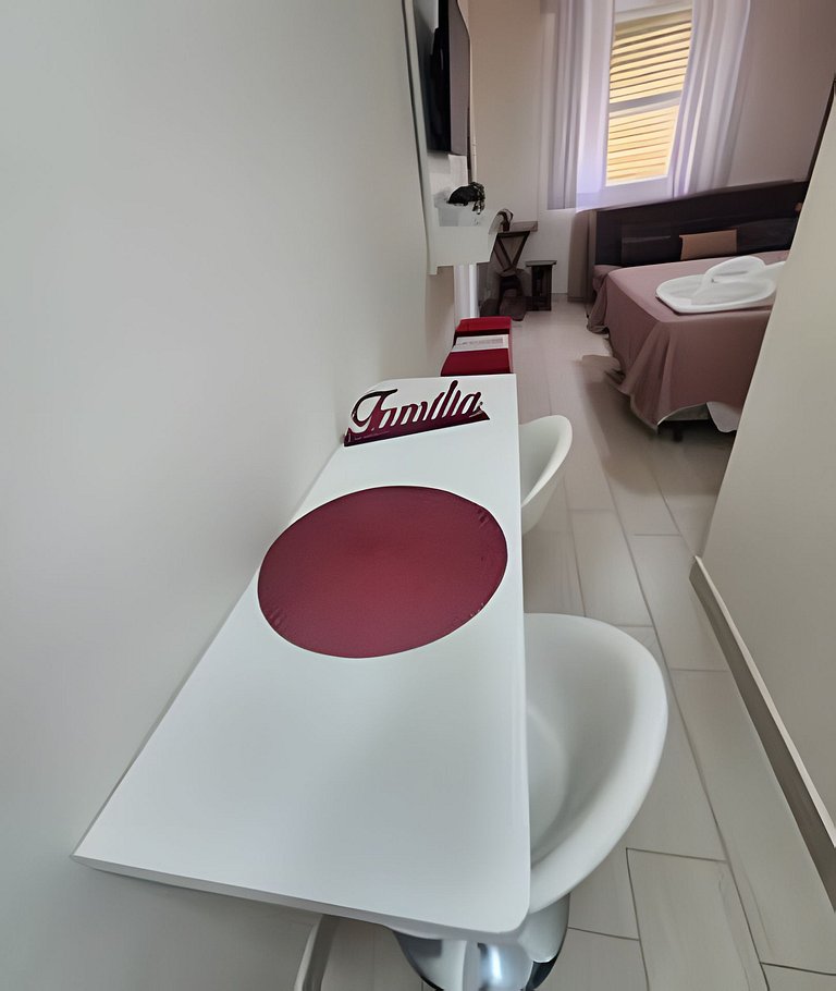 Confortável Flat Cavalinho Branco com lazer em Águas Lindóia