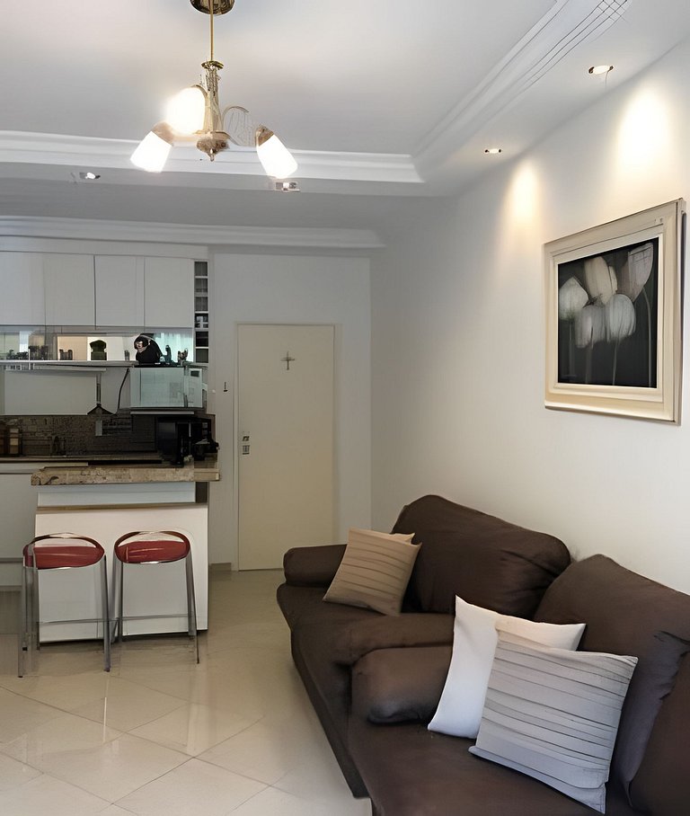 Flat Cavalinho Branco com varanda e lazer – Águas de Lindóia