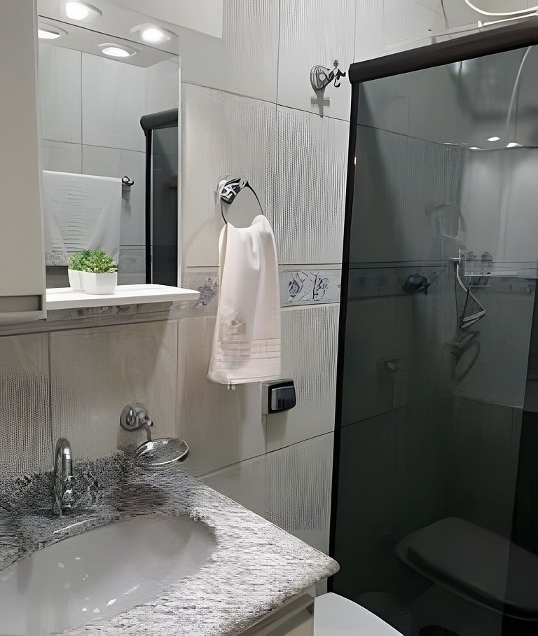 Flat Cavalinho Branco com varanda e lazer – Águas de Lindóia