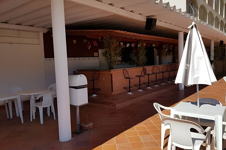 Flat Cavalinho Branco com varanda e lazer – Águas de Lindóia