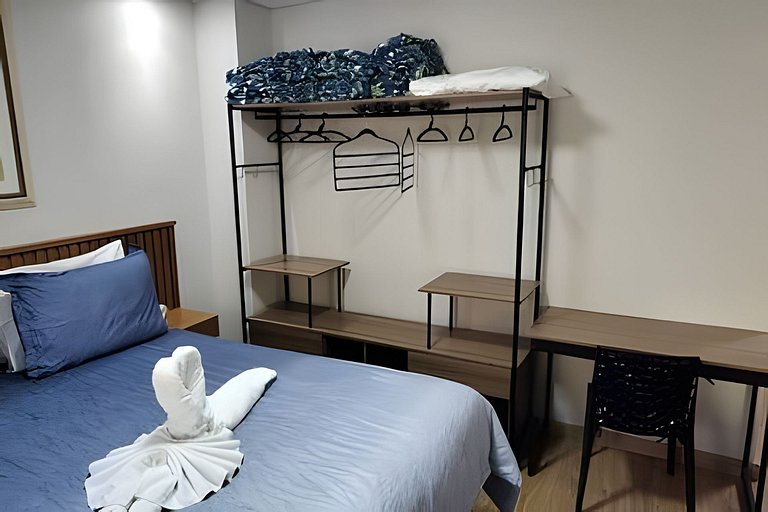 Flat Cavalinho Branco com varanda e lazer – Águas de Lindóia