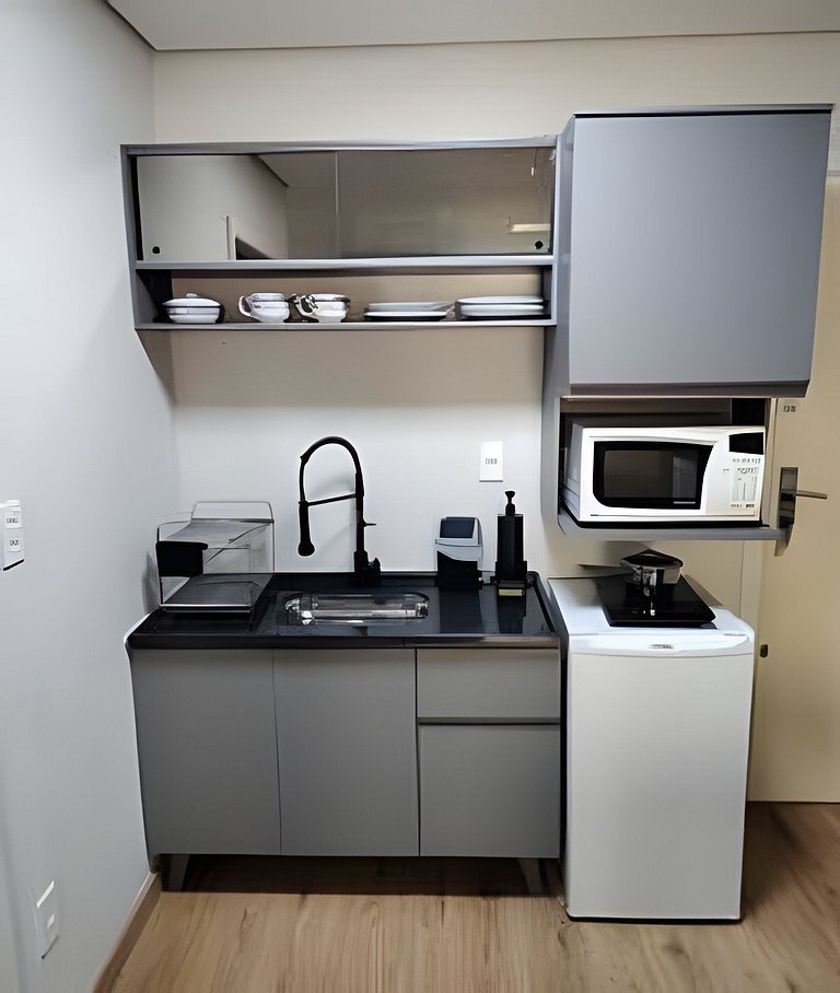 Flat Cavalinho Branco com varanda e lazer – Águas de Lindóia