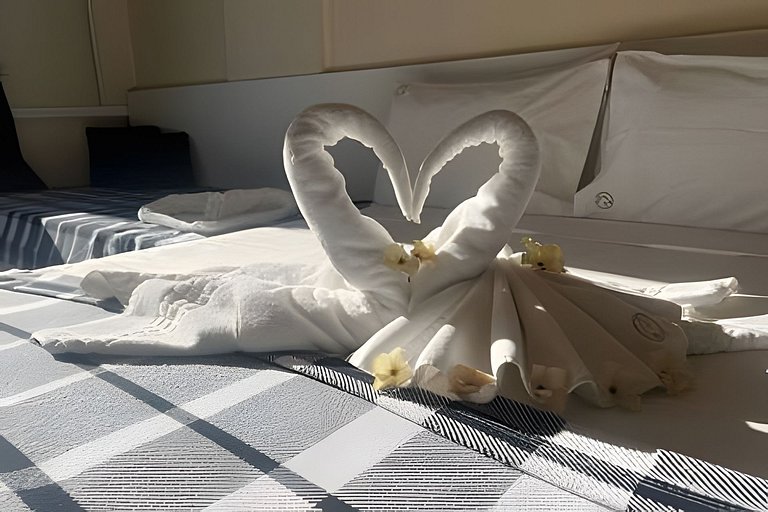 Flat Cavalinho Branco com vista para lago – Águas de Lindóia