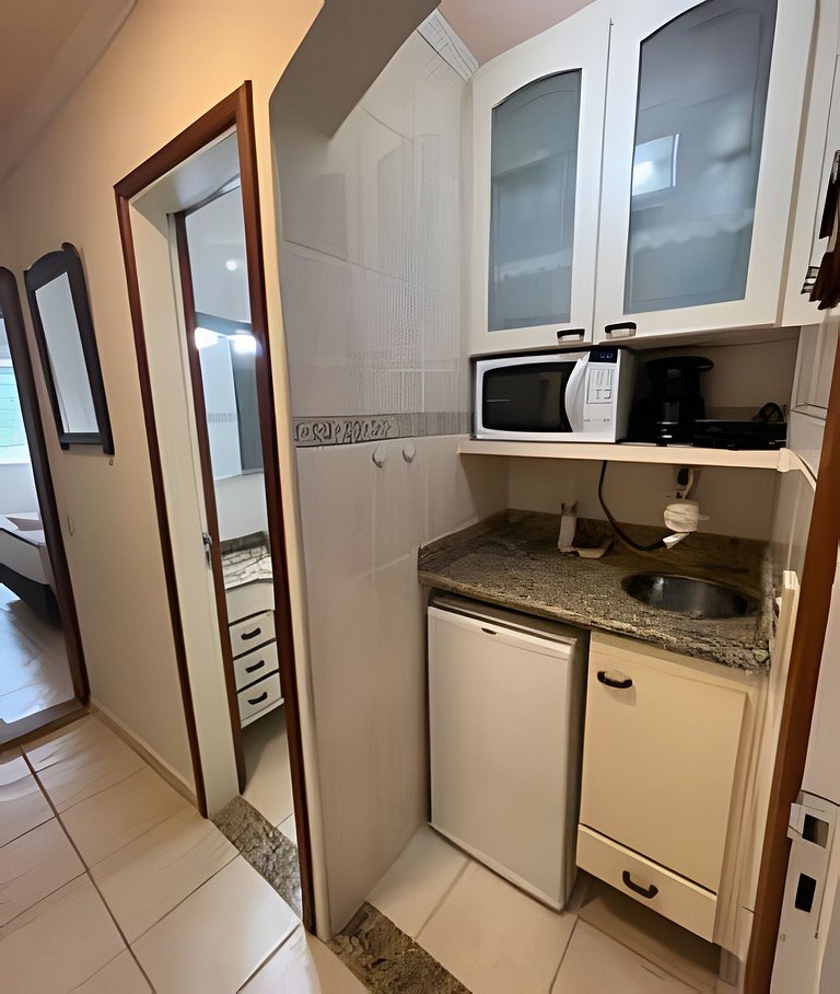 Flat Cavalinho Branco com vista para lago – Águas de Lindóia