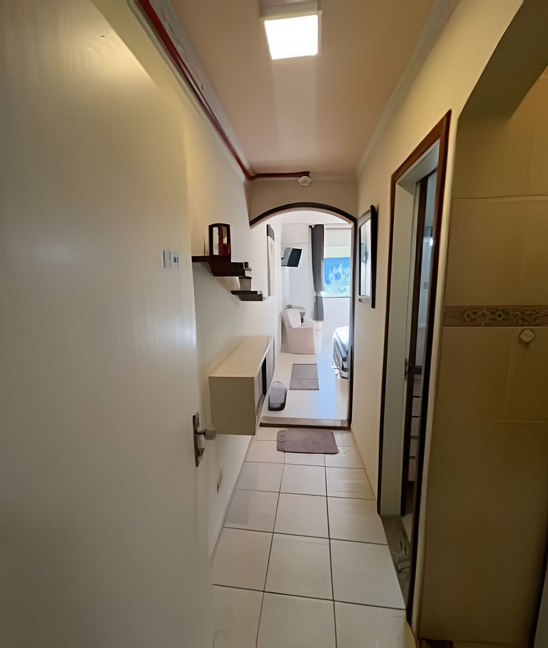 Flat Cavalinho Branco com vista para lago – Águas de Lindóia