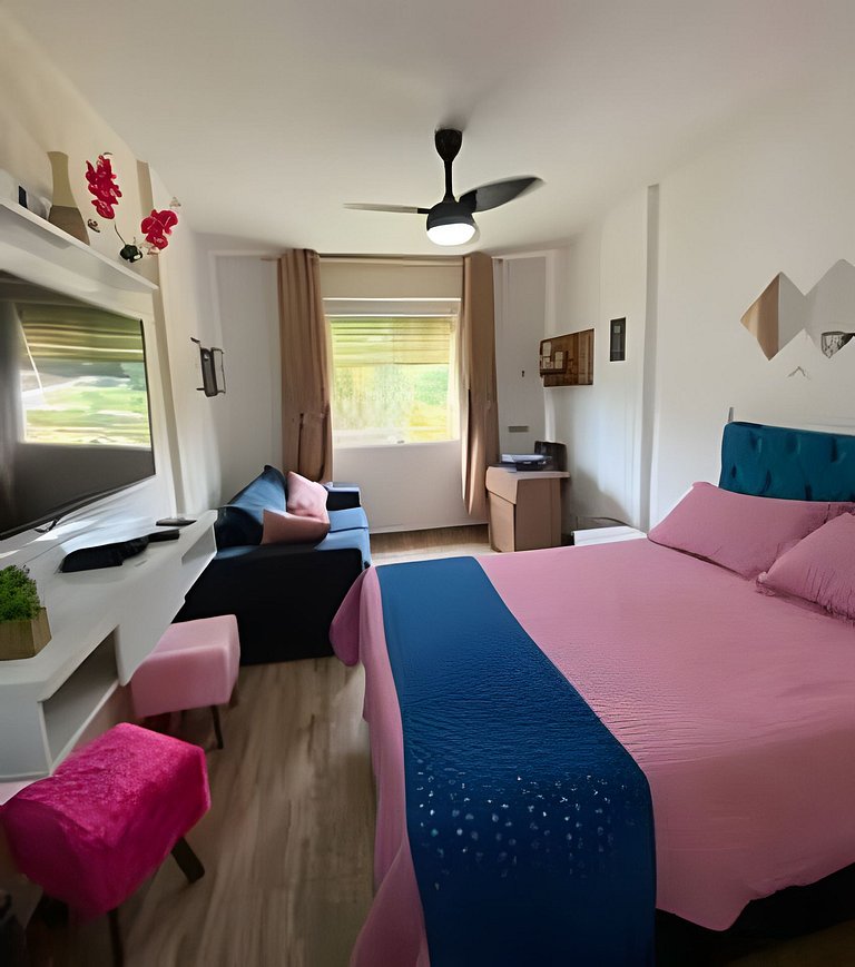 BELO Flat Cavalinho Branco com lazer em Águas de Lindóia