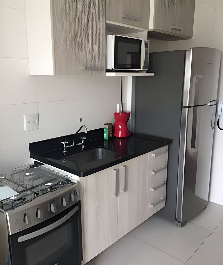 Apto na quadra da praia – Ponta da Praia – Santos