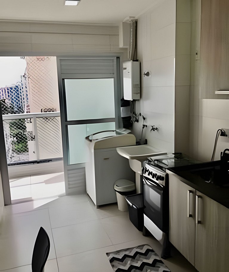 Apto na quadra da praia – Ponta da Praia – Santos