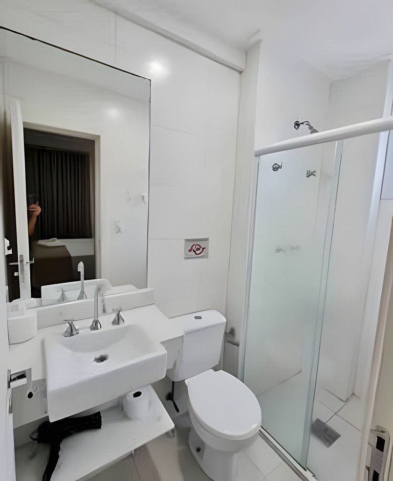 Apto na quadra da praia – Ponta da Praia – Santos