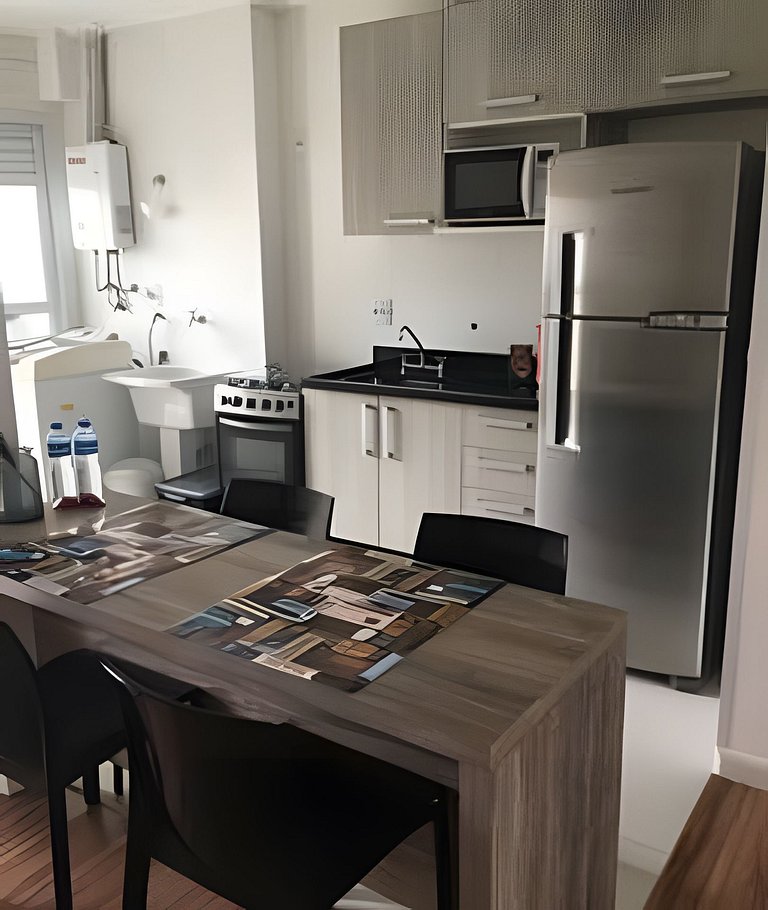 Apto na quadra da praia – Ponta da Praia – Santos