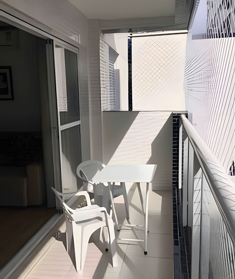 Apto na quadra da praia – Ponta da Praia – Santos