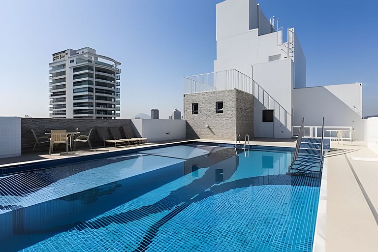 Apto na quadra da praia – Ponta da Praia – Santos